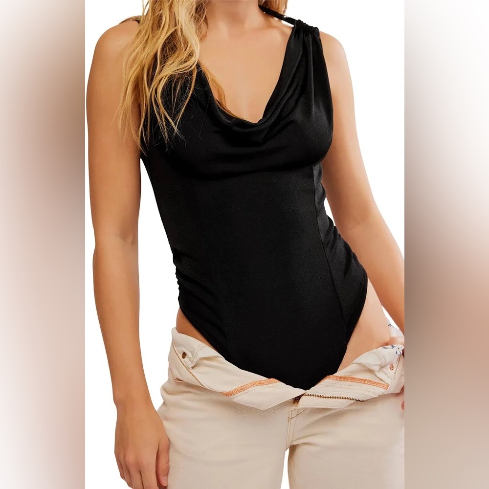 Free People First Choice Cowl Neck Bodysuit View 2